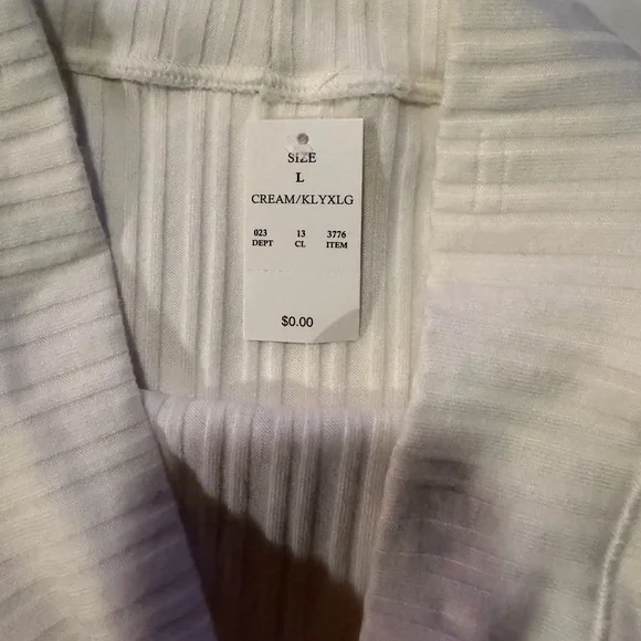 Women's Sweater Rib Bra & Hot Pant Set - Wild Fable™ Cream L - Picture 6 of 7